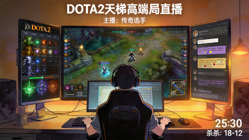 DOTA2天梯直播 - 主播正在进行高端局对决